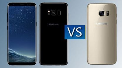 Comparativa del Samsung Galaxy S8 frente al Galaxy S7 edge