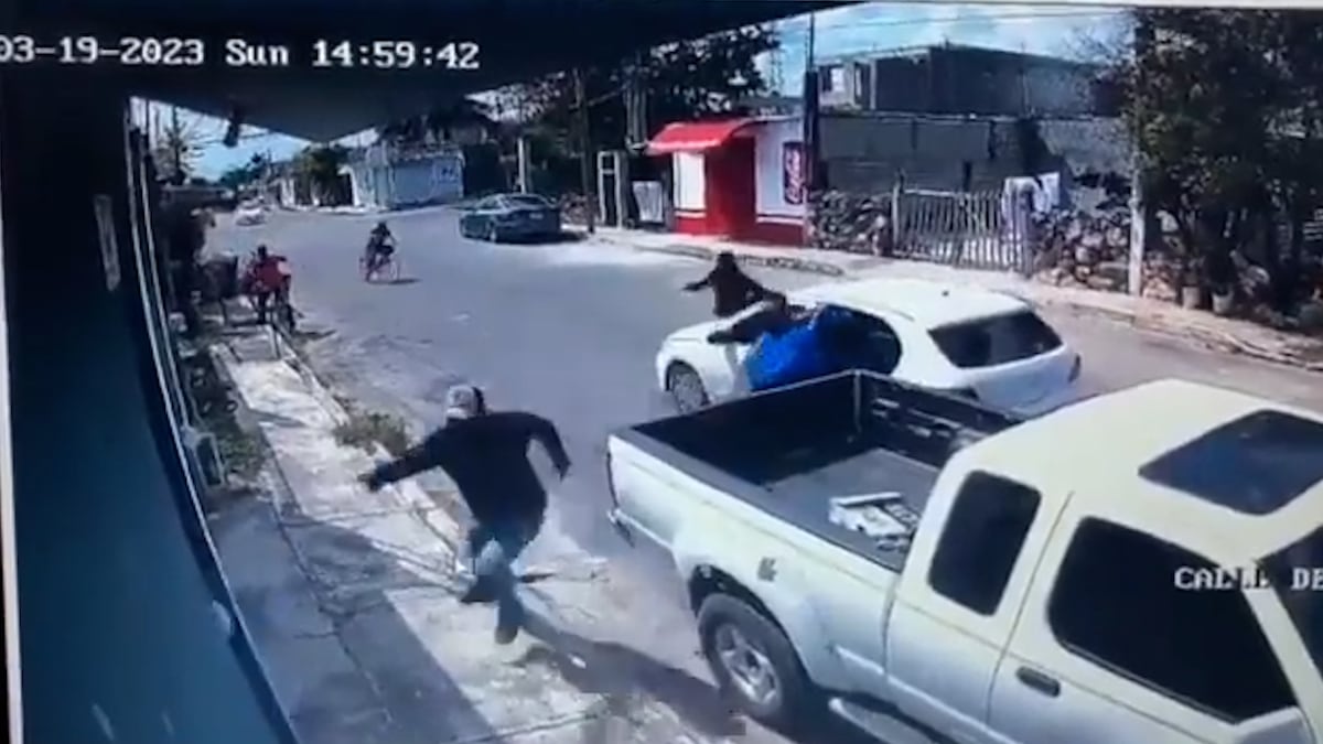 Cámaras de seguridad captan secuestro de empresario en Chetumal