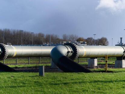 Imagen de una planta de extracción de gas en Países Bajos. 