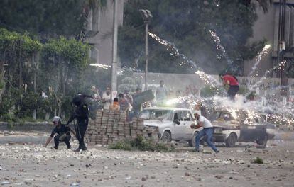 Enfrentamientos en El Cairo.