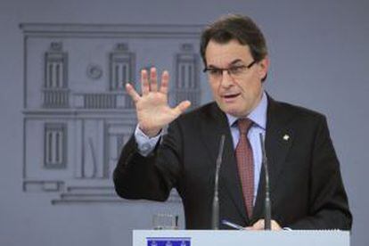 Artur Mas, tras la reunión del miércoles con Rajoy