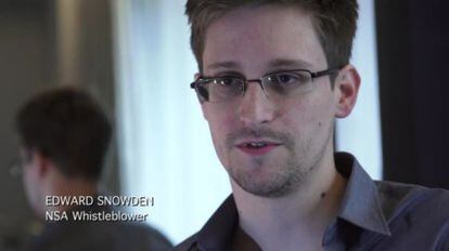 Edward Snowden, en el v&iacute;deo publicado por &#039;The Guardian&#039;.