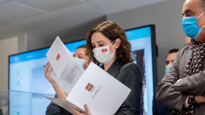 Isabel Díaz Ayuso, el viernes 17 de diciembre,