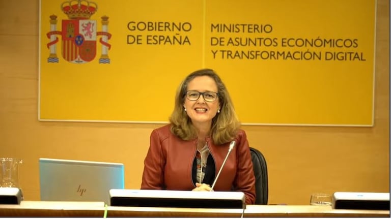 Nadia Calviño, vicepresidenta tercera del Gobierno, este viernes.