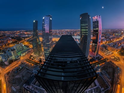 Foto realizada el 24 de octubre de 2020 desde la grúa que había instalada para la construcción de la Torre Caleido