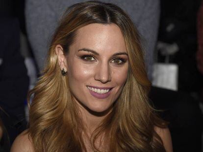 La cantante Edurne en febrero en la Madrid Fashion Week. 