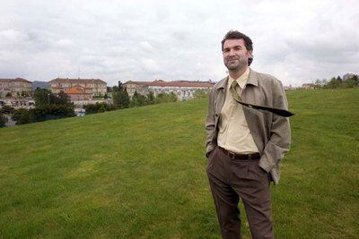 Anxo Quintana, fotografiado en Santiago de Compostela.