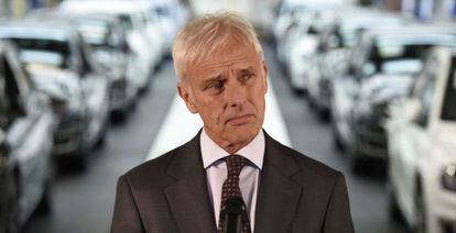 Matthias Mueller, primer ejecutivo de Volkswagen, en una imagen de octubre pasado.