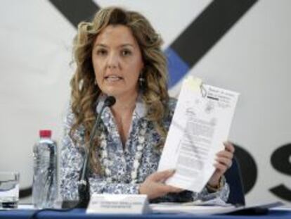 Mar&iacute;a Teresa Mallada, presidenta de Hunosa, el pasado mes de febrero.