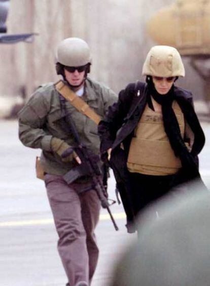 La actriz estadounidense Angeline Jolie, durante su visita a Bagdad.