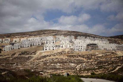 El asentamiento jud&iacute;o de Givat Zeev en Cisjordania.
