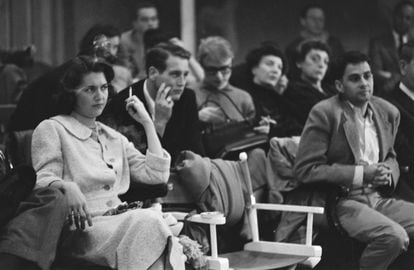 El actor Paul Newman (1925-2008) durante una clase en el Actor's Studio de Manhattan, cuando todavía era estudiante, en el año 1955.