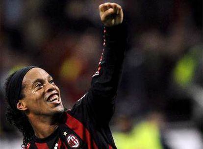 Ronaldinho celebra el triunfo