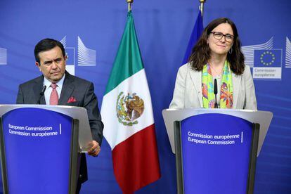 Guajardo y Malmström, en un encuentro reciente.