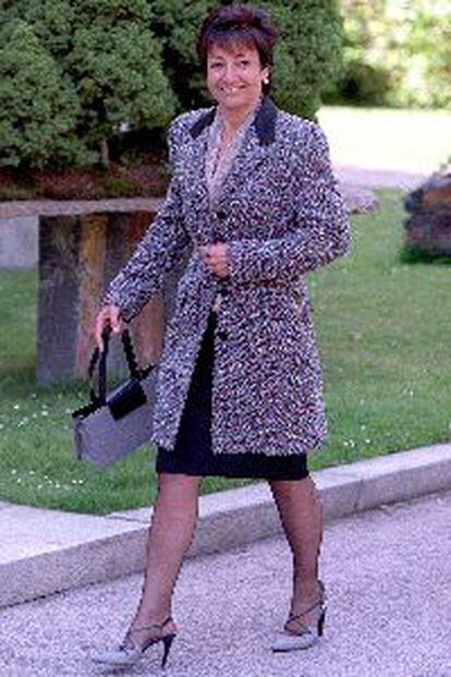 Anna Birulés se dirige a la Moncloa en una foto de archivo.