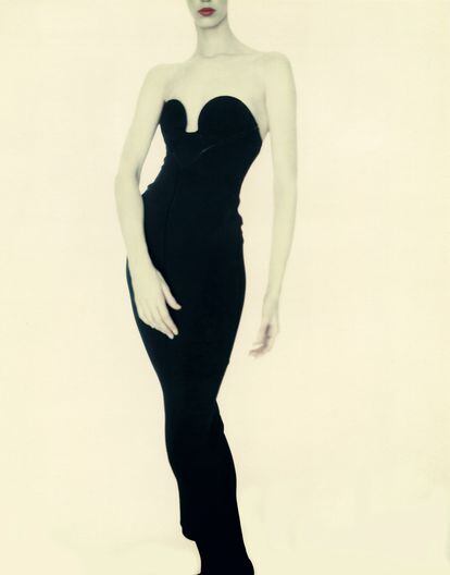 ‘Meg’, vestida de Alaïa en 1988, una de sus fotos de moda.