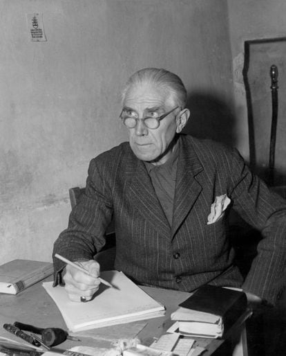 Franz von Papen, canciller alemán en 1932 y embajador en Austria y Turquía durante el Tercer Reich, en su celda de la prisión de Nuremberg en diciembre de 1945.
