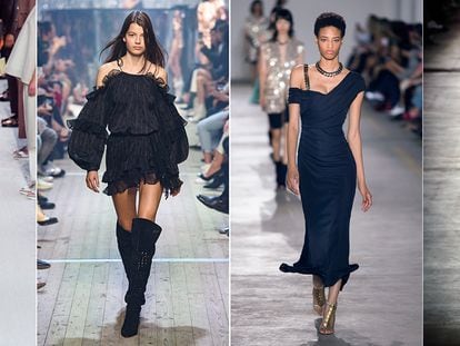 De izquierda a derecha: Hermès, Isabel Marant, Roberto Cavalli y Alberta Ferretti.