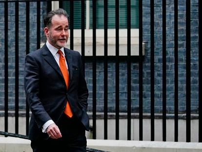 Imagen de archivo del diputado Chris Pincher, a la salida de Downing Street.