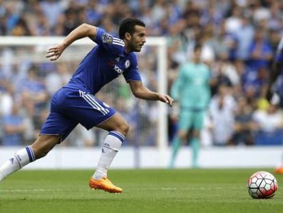 Pedro, del Chelsea, en el duelo contra el Crystal Palace. 