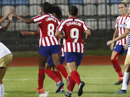 Leicy Santos jug&oacute; su primer partido como titular en el Atl&eacute;tico de Madrid Femenino