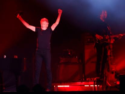 Roger Waters durante su concierto en el Estadio Monumental, el 25 de noviembre.