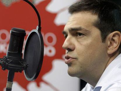Tsipras, en su entrevista de radio.