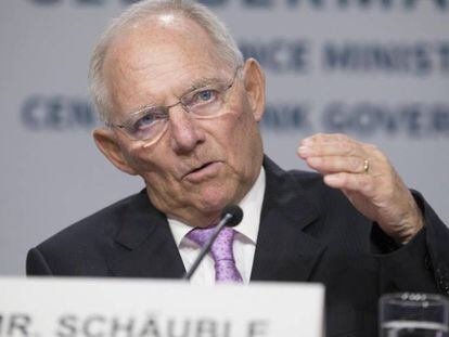 El ministro de Finanzas de Alemania, Wolfgang Sch&auml;uble. 