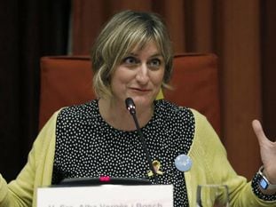 La consellera de Salud, Alba Vergès, en el Parlament.