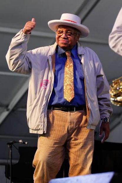 Ellis Marsalis en el New Orleans Jazz &amp; Heritage Music Festival de 2013.