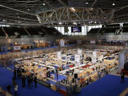 Interior del recinto Madrid Arena en su reapertura para una feria.