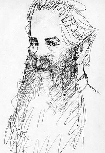 Herman Melville (Estados Unidos, 1819-1891) según Tullio Pericoli