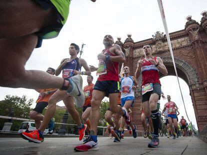 Participantes en la última edición de la cursa de la Mercè, en Barcelona.