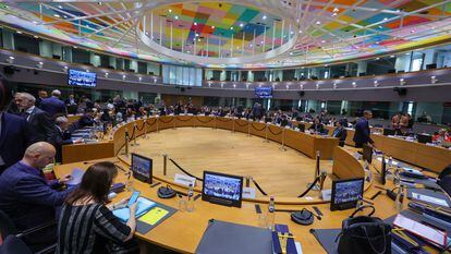 Reunión de los ministros de Comercio de la Unión Europea, el jueves en Bruselas.