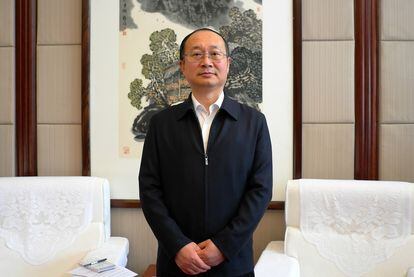 Yu Haibin, subdirector de la Oficina de la Comisión Nacional de Control de Estupefacientes en instalaciones del ministerio de Seguridad Pública, el pasado 8 de enero en Pekín.