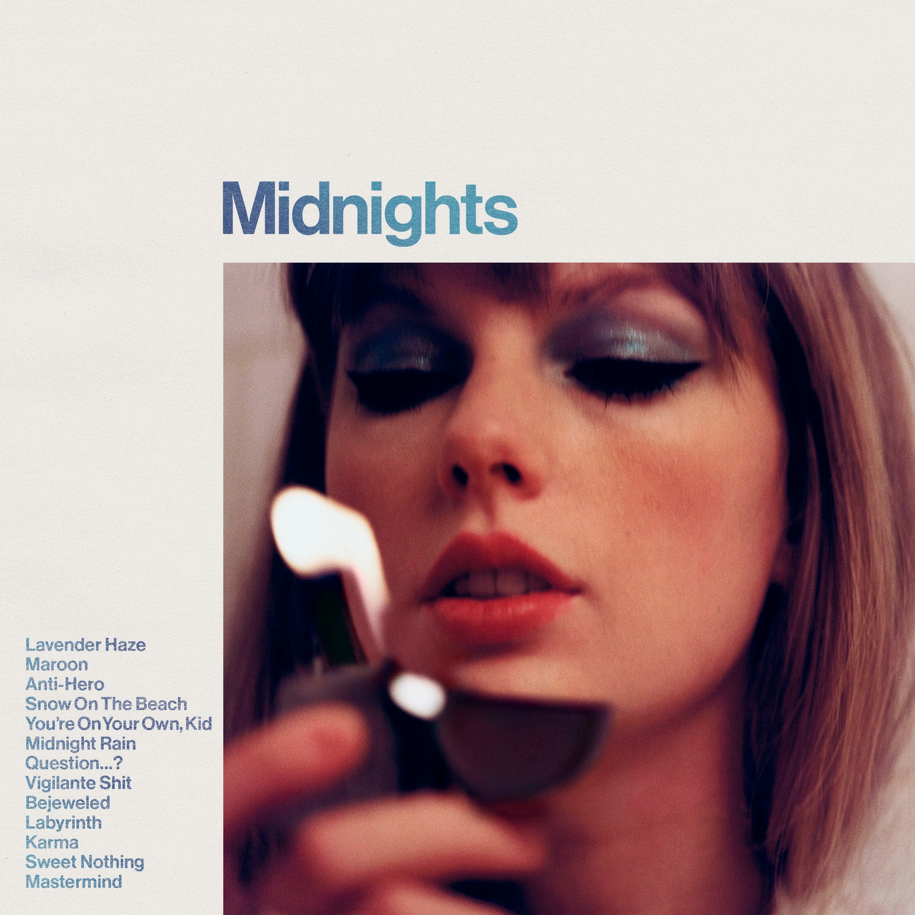 Portada del disco 'Midnights', de Taylor Swift. (Republic Records / AP)
