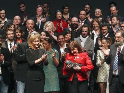  La actriz Concha Velasco recibe el Goya de Honor, en la tradicional fiesta de los nominados de los Premios Goya.