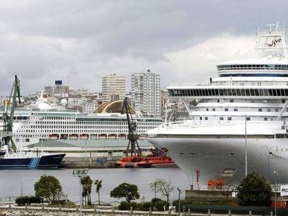 Cruceros en el puerto de A Coruña