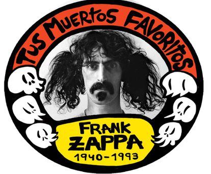 Cromo del cantante estadounidense Frank Zappa