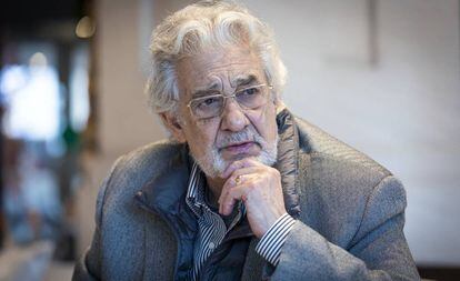 Plácido Domingo, este martes, en Valencia.