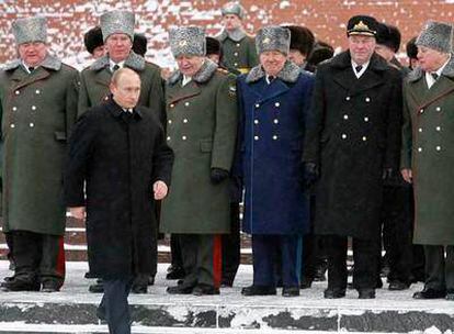El presidente ruso, Vladímir Putin, durante un acto oficial ayer en Moscú.
