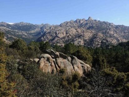 Vista de La Pedriza en la Sierra del Guadarrama.