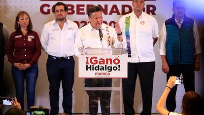 En Hidalgo, bastión del Partido Revolucionario Institucional (PRI) desde hace casi un siglo, Julio Menchaca, candidato de Morena, ganó cómodamente.
