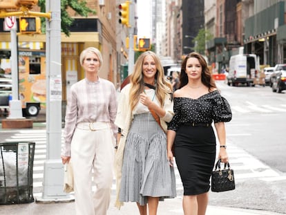 Las tres protagonistas de 'And Just Like That', secuela de 'Sexo en Nueva York'.