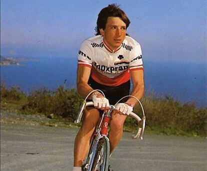 Carlo Tonon, durante el Tour de Francia de 1984