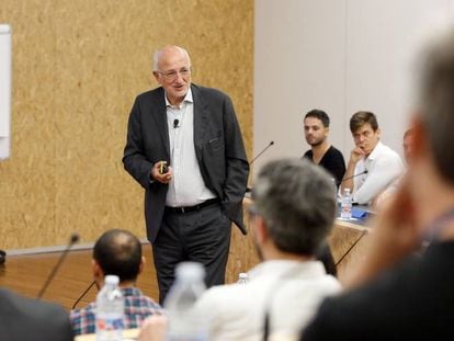 Juan Roig, durante un evento de su incubadora y aceleradora de empresas Lanzadera.