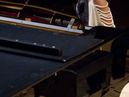 La pianista Yuja Wang durante una actuación en el Auditori de Barcelona.