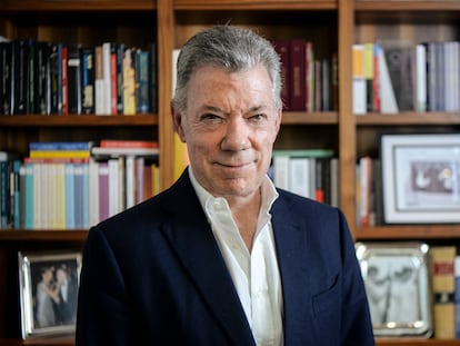 Juan Manuel Santos, en su oficina en Bogotá, el pasado 7 de septiembre.