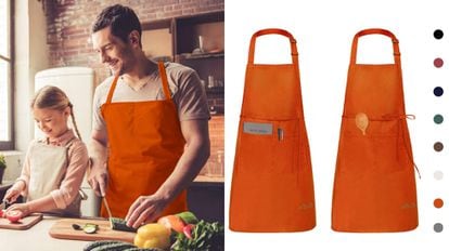 Delantal impermeable para hombres y mujeres, delantal de cocina