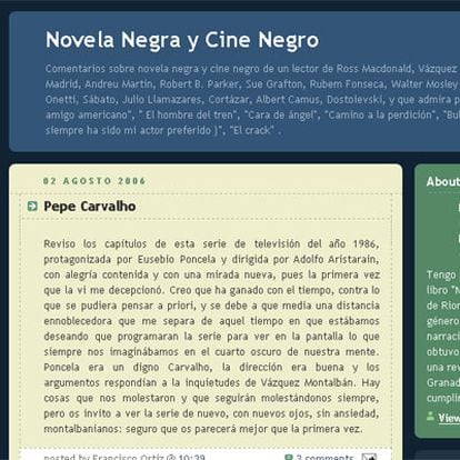 Un espacio para comentar las sombras de la sociedad albergadas en novelas y películas
